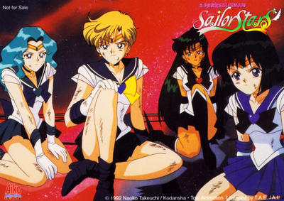 Sailor Neptune, Uranus, Pluto Saturn
Sailor Stars VCD Bromides
1997 Aiko Animation
